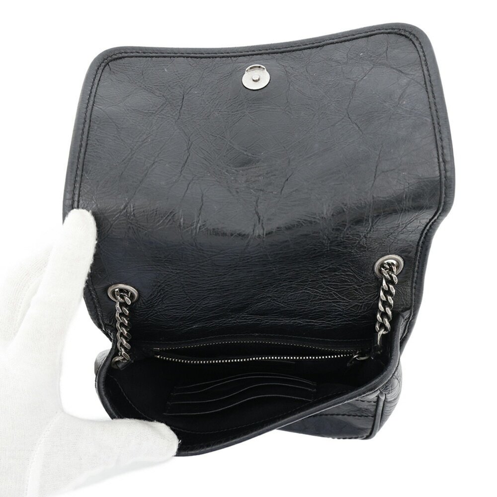 SAINT LAURENT Black Leather Shoulder Bag - Picture 5 of 16